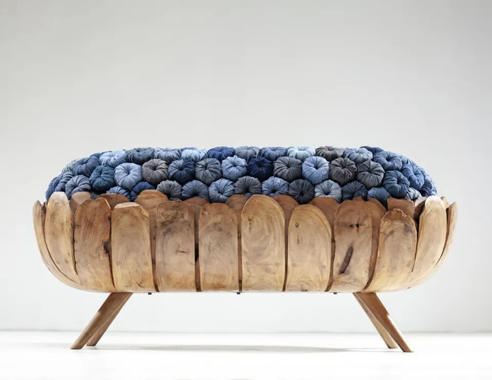 Blue Coral Bench