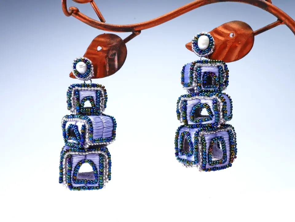 Close Your Eyes Earrings, image 3