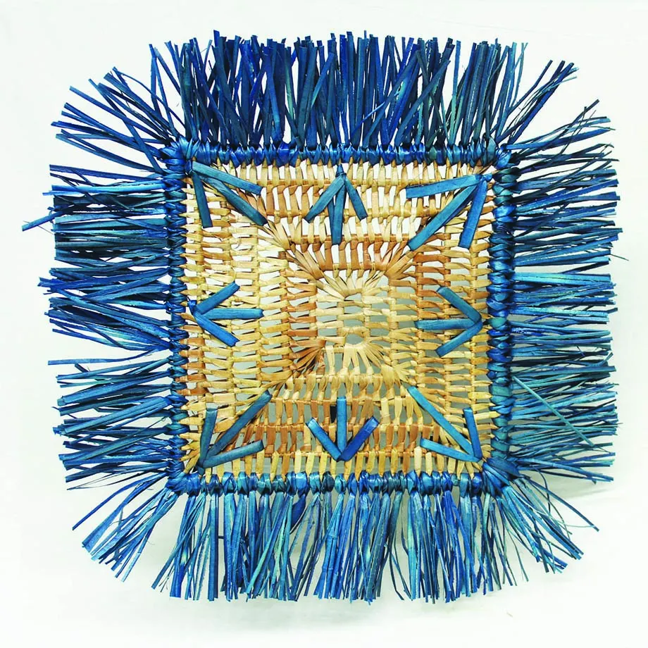 Azul Square Fringed Charger