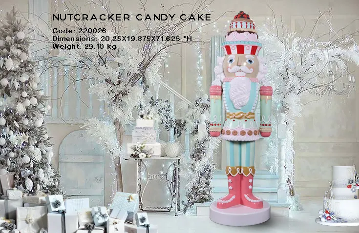 Candy Cake Nutcracker 6ft, image 1