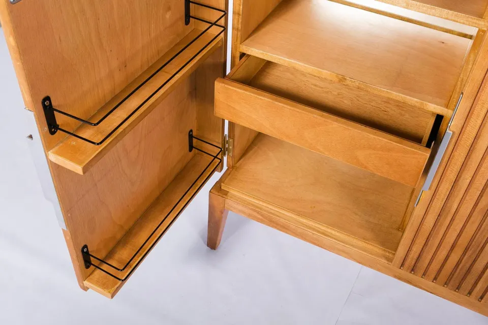 Slatted Bar Cabinet, image 1