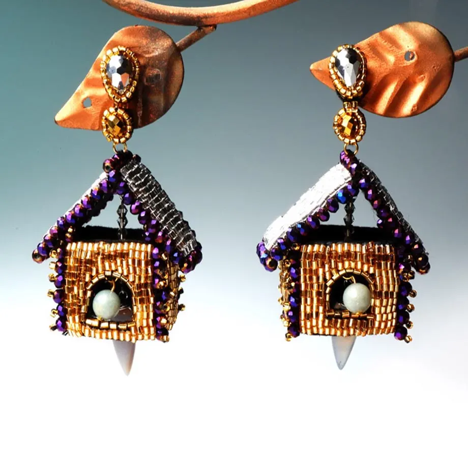 Classic Cuckoo Clock Earrings, image 1
