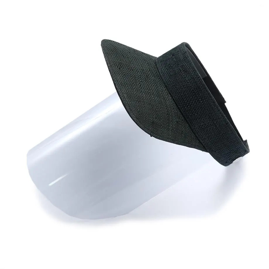 RAFFIA VISOR + FACE SHIELD (BLACK), image 2
