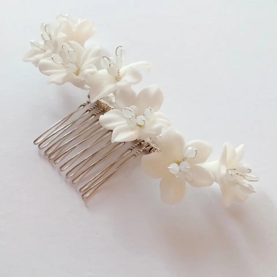 White Lily Dainty Comb, image 3