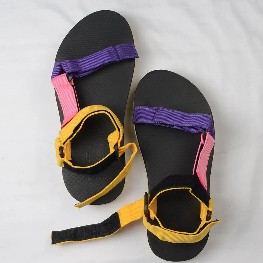 12mm Sporty Sandals in Tri-color (Pink), image 4