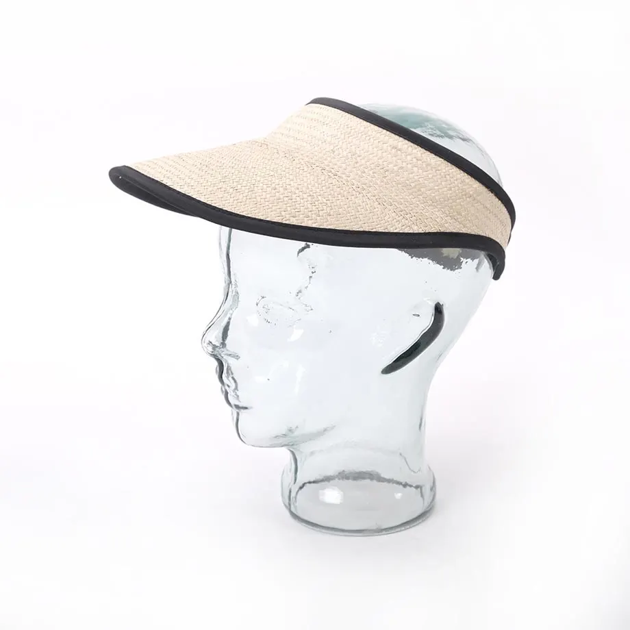 Fine Raffia Visor Hat (HT17-1047), image 3