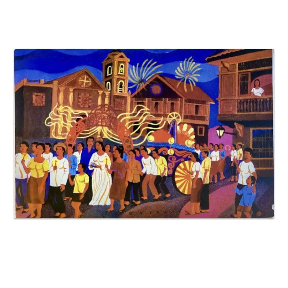 Set of 6 Town and Country Art Placemats by FV Adriano, image 2