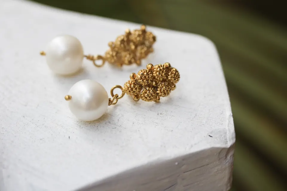 Estela Rosita Pearl Drop Earrings, image 2