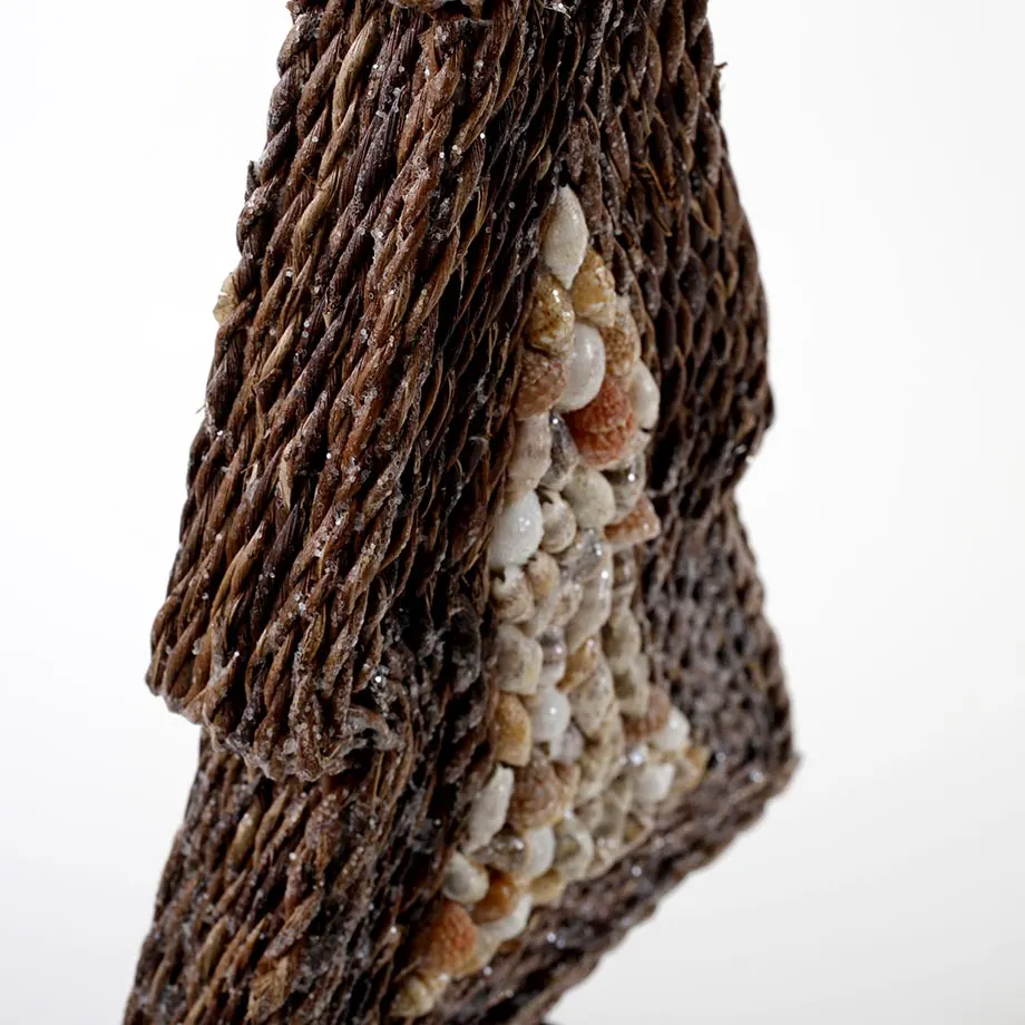 15”H Shape Rope tree with shell, image 3