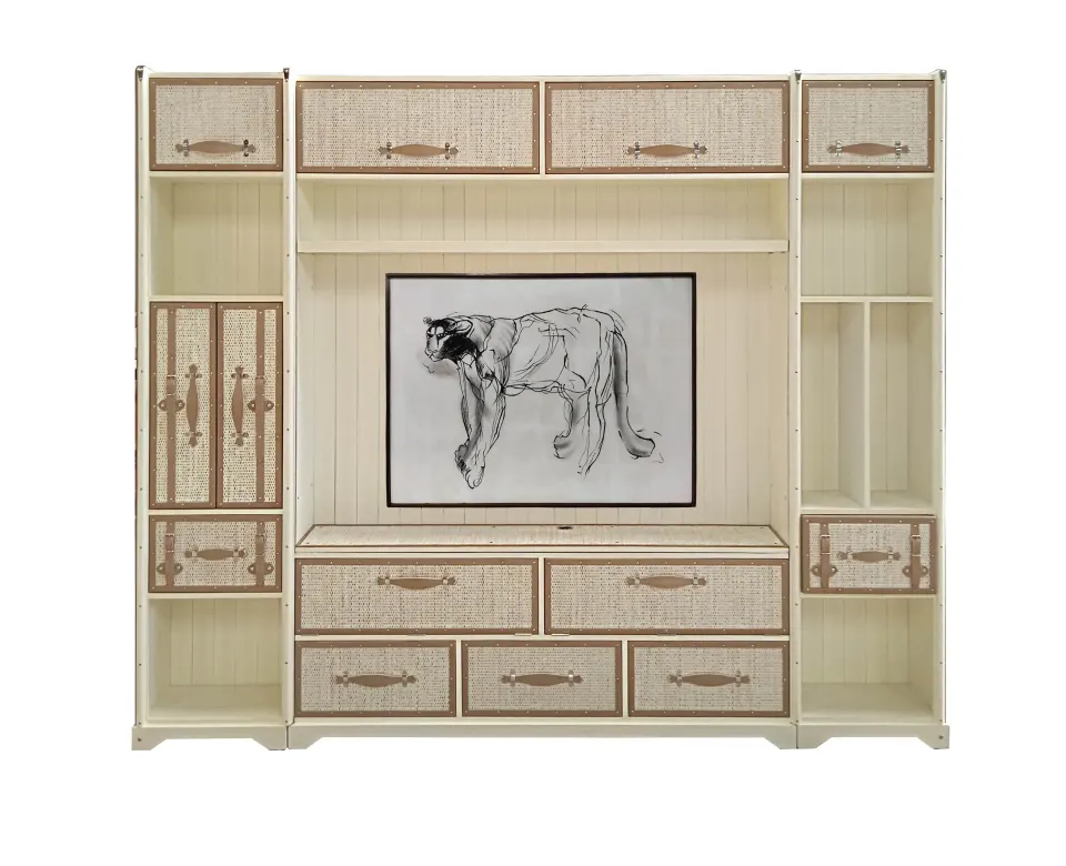  HEMINGWAY ENTERTAINMENT WALL UNIT