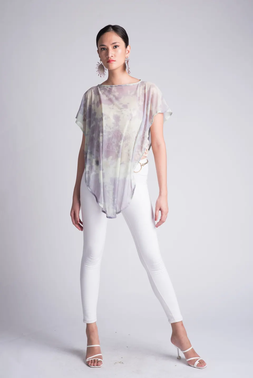 Painting Clouds Catching Stars Dip-dyed Kimona / long, image 6
