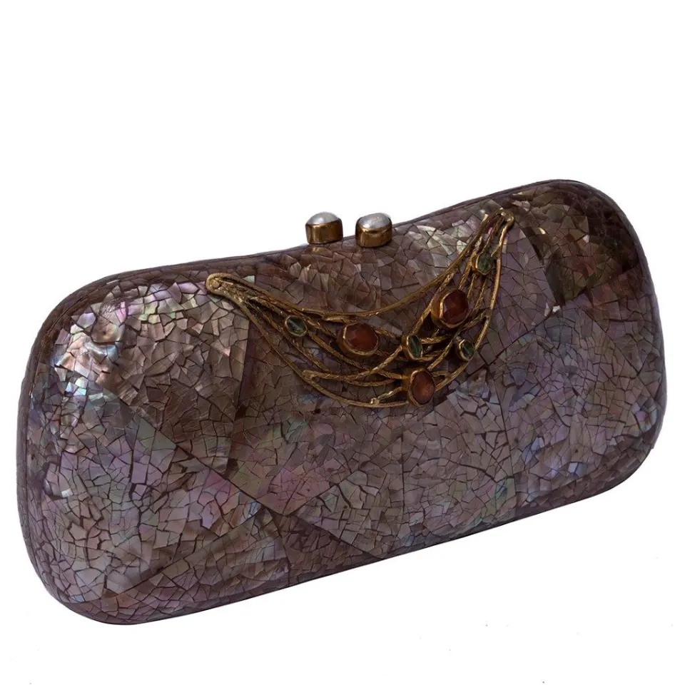 Aurora clutch (bronze) , image 2