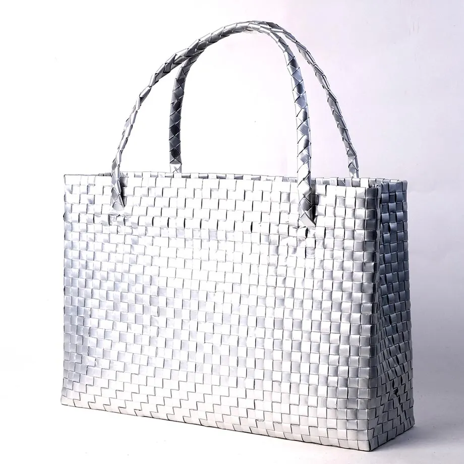 Medium Woven Square Tote (WV11-07-3B), image 5