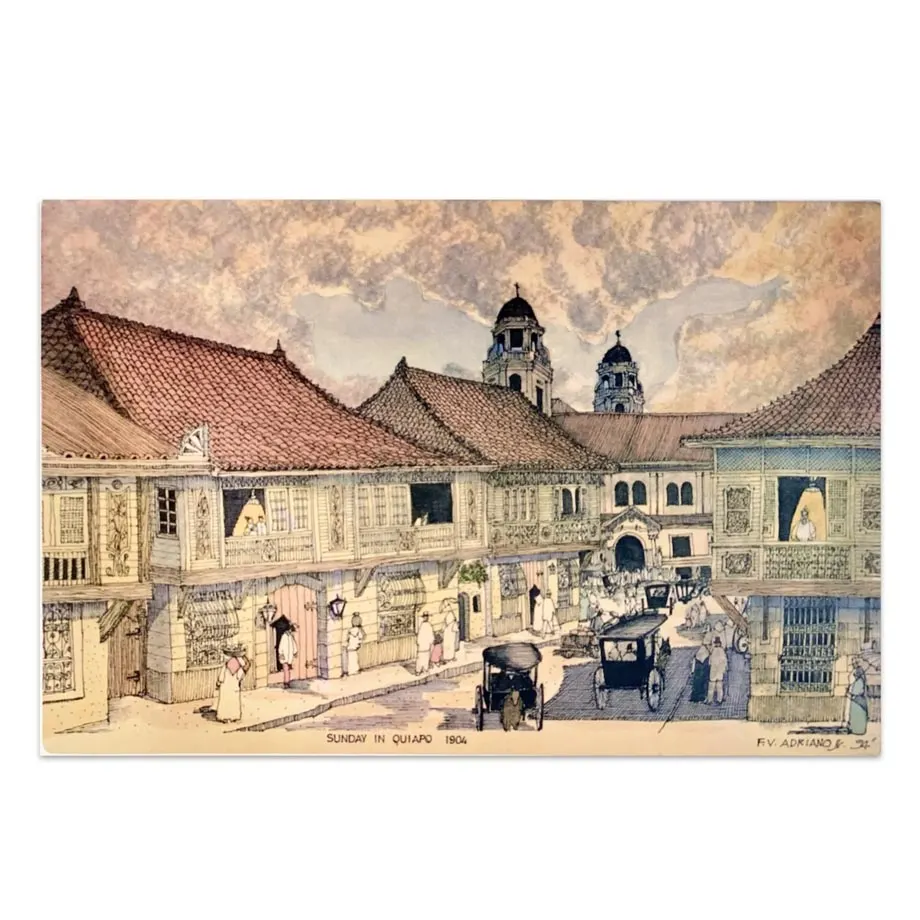 Set of 6 Good Old Days Art Placemats by FV Adriano, image 4