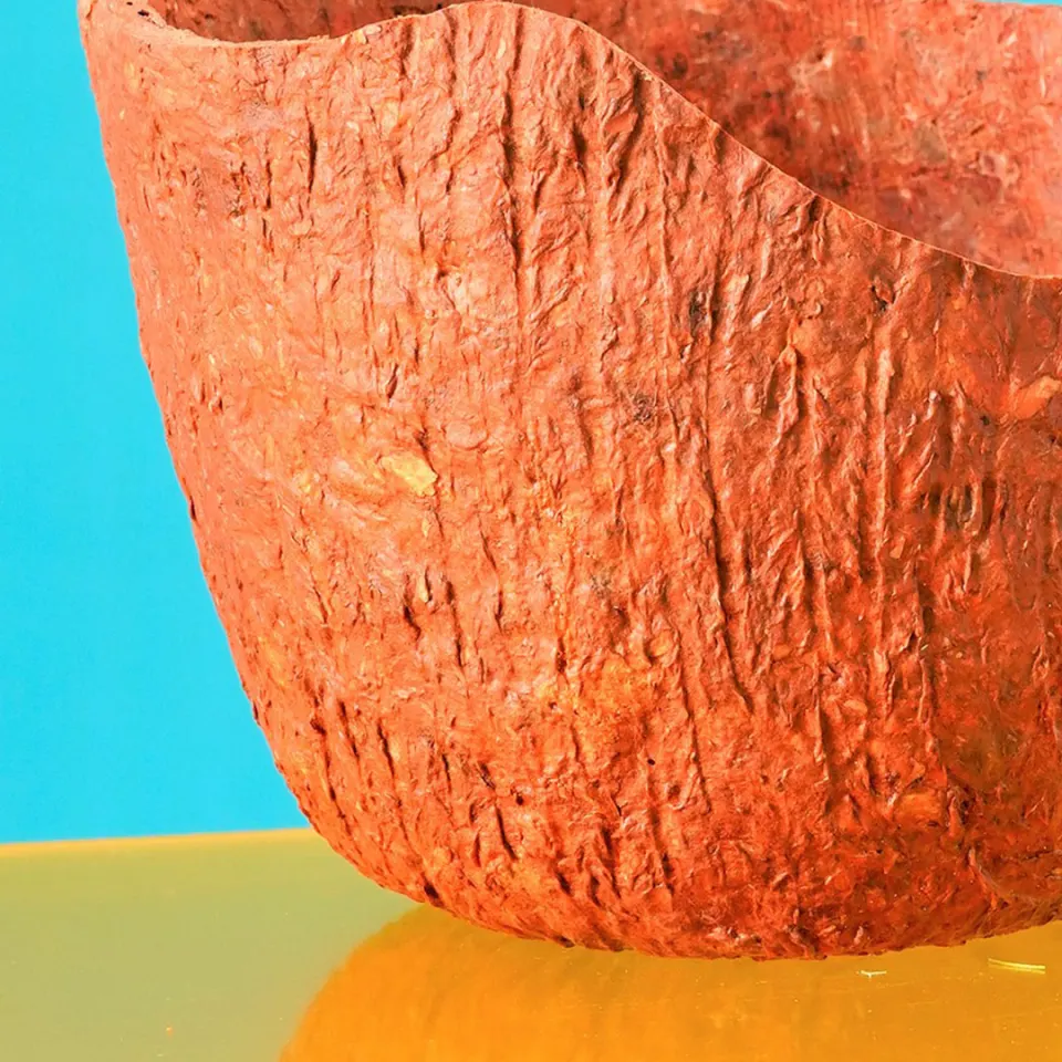 Wood Bark Paper Clay Bowl, image 4