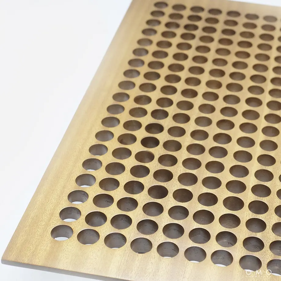 Solid Wood Coffee Table with holes, image 3