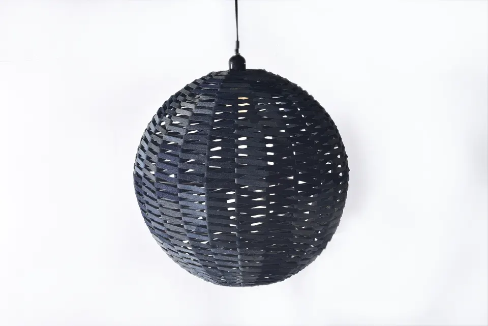 Denim Round Hanging Light A, image 3