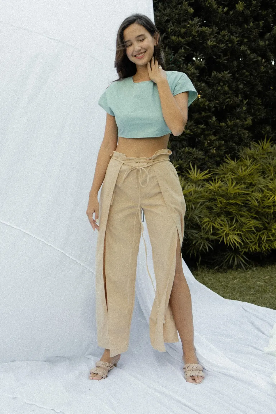 The Therese Trousers in Clay (Light Beige) , image 1
