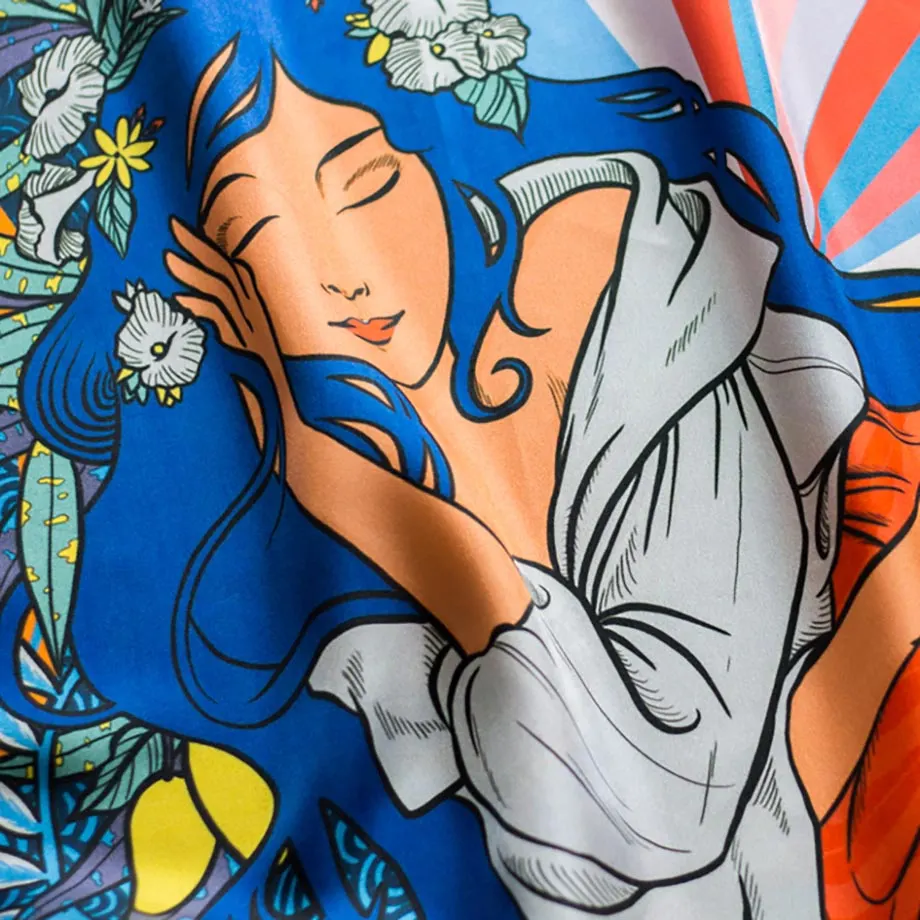 Diwata 90x90 Silk Scarf, image 3
