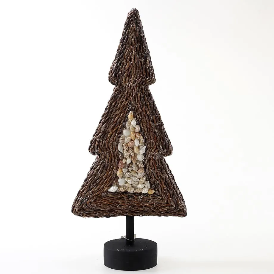 15”H Shape Rope tree with shell, image 2