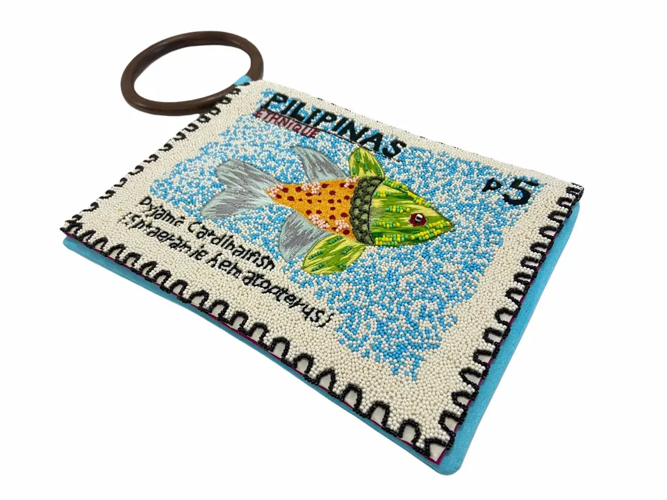FILIPINAS STAMP CLUTCH BAG, image 5