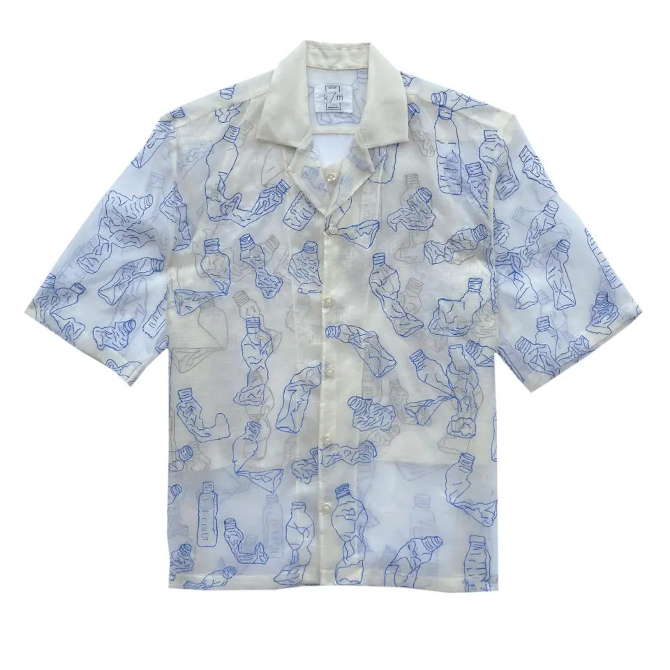 Modern Barong with Plastic Bottle Embroidery, image 1