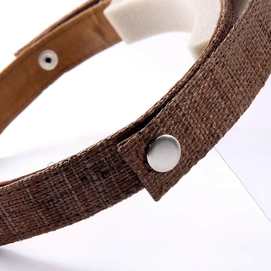 GOGGLES IN RAFFIA + FACE SHIELD (BROWN), image 5