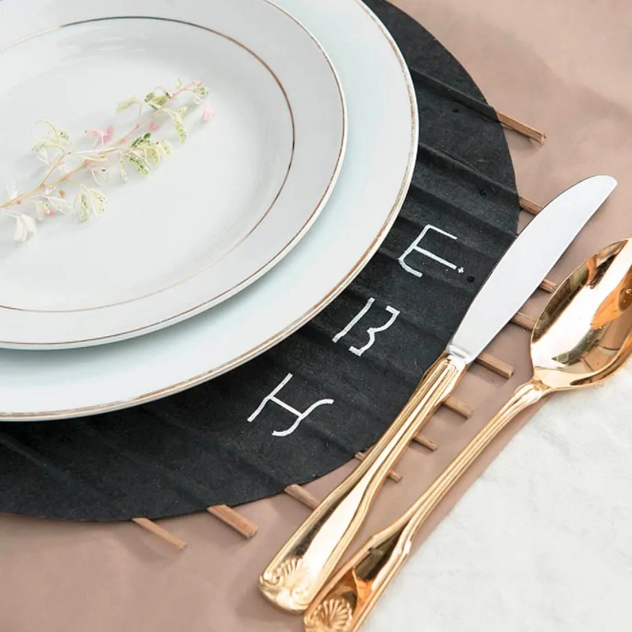Water resistant Paper Placemats (Black with Baybayin Script for Eat), image 1