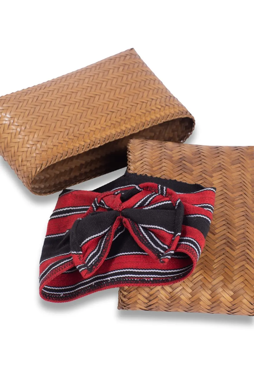 Bamboo Clutch Bag with Ribbon, image 4