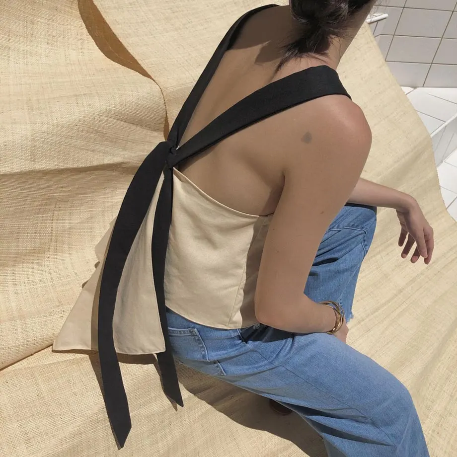 Echo Park Top / Oat & Black , image 4