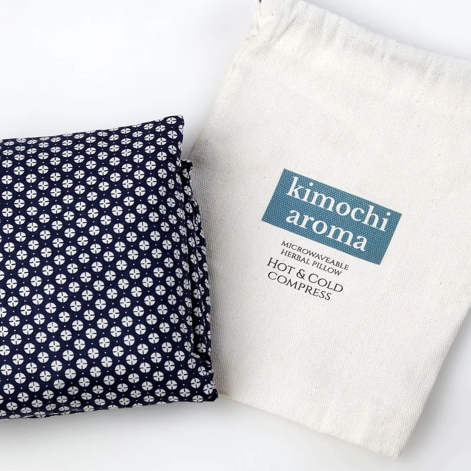 Kimochi Aroma Herbal Pillow – Round Blue, image 3