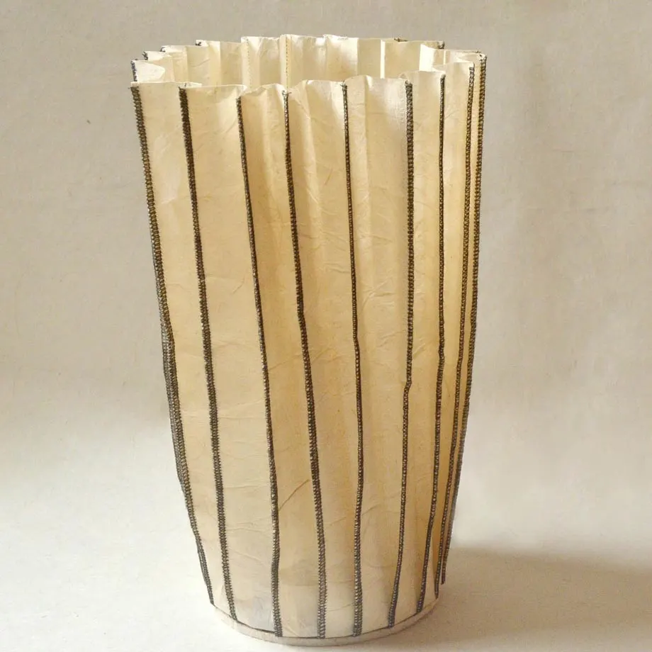 Washable Paper Stitch Vase (Natural), image 4