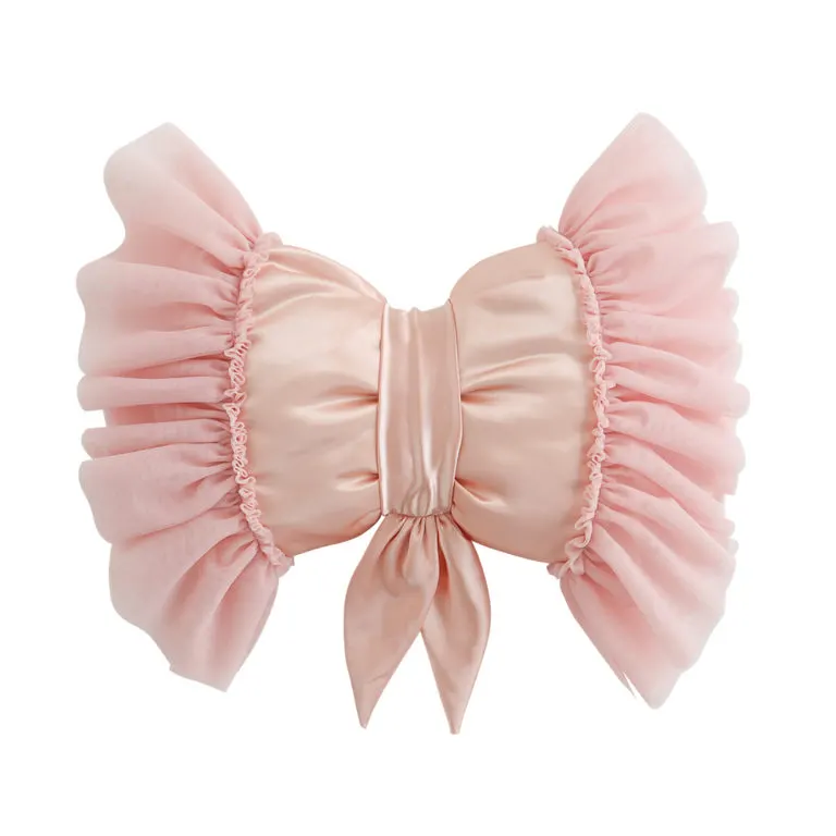 Dreamy Bow Cushion in Light Pink