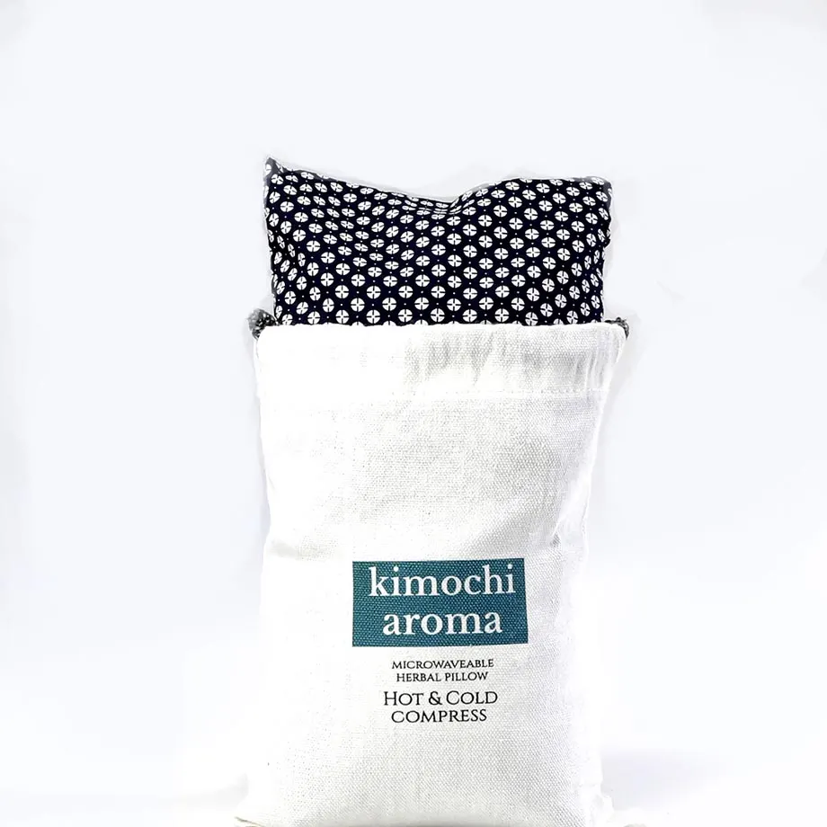 Kimochi Aroma Herbal Pillow – Round Blue, image 4