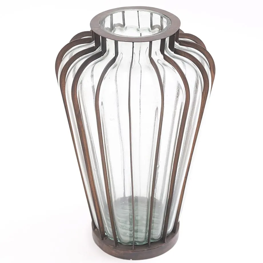 Flat Bar Modern Collection Blown Glass Vase (XL) , image 1