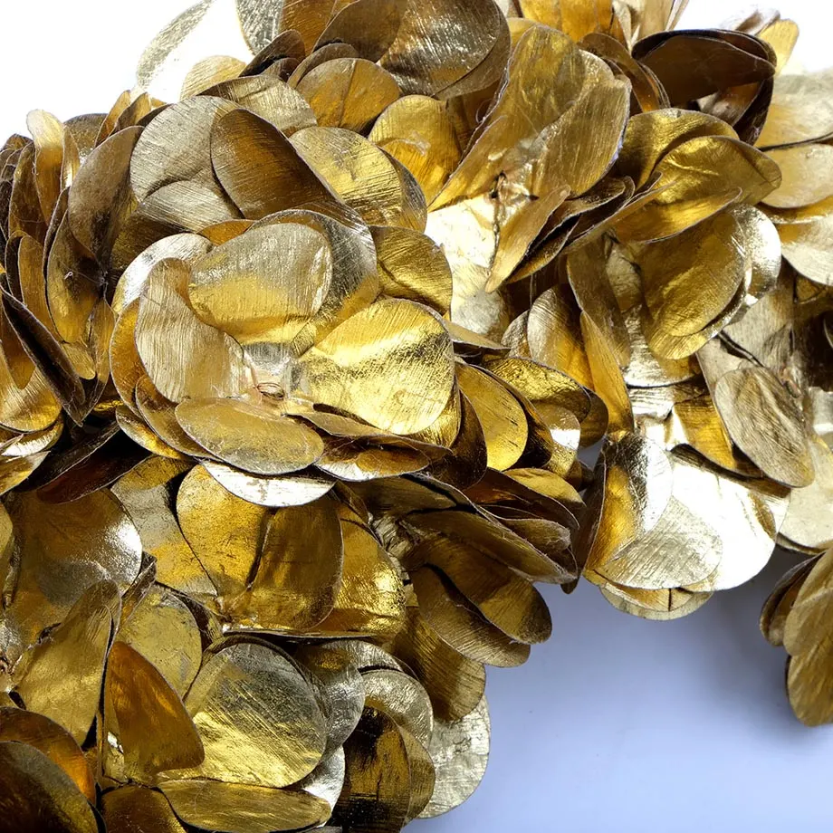 Gold Leaf Blossom Wreath (D24FGHW-32”), image 3