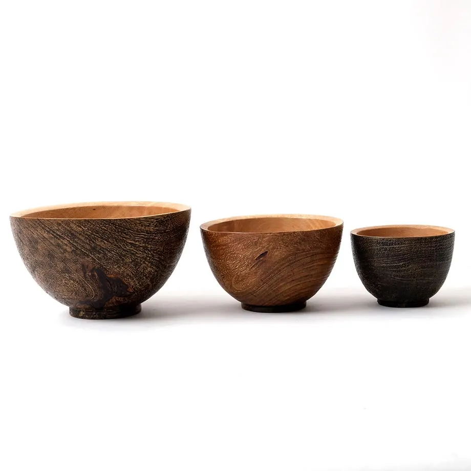 AMB19-91 Round bowl gray wash, AMB19-87 Round bowl natural wash and AMB19-144 Round bowl gray wash, image 1