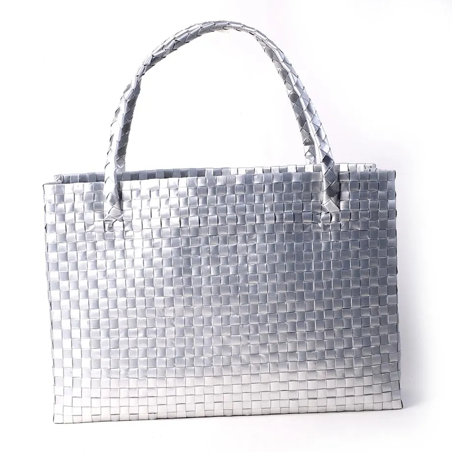 Medium Woven Square Tote (WV11-07-3B), image 3
