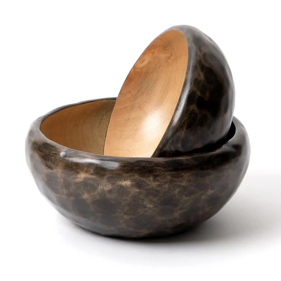 AMB20-03 Round chiselled bowl and AMB20-04 Round chiselled bowl, large, image 1