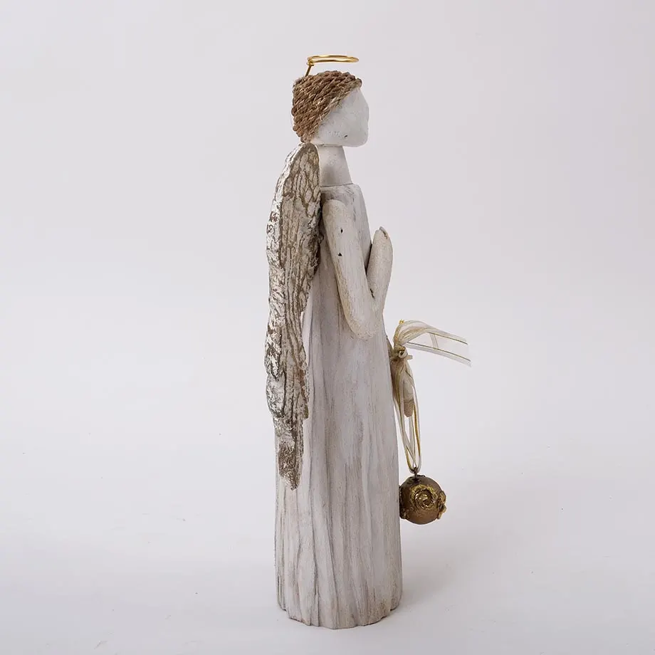 Wooden Standing Angel, image 5