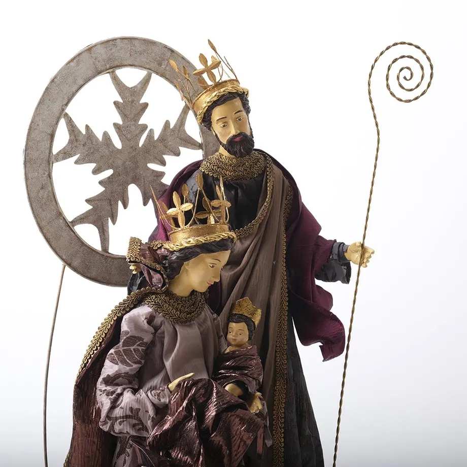 24-inch Baroque Traditional nativity with Tin Background (D24DEV54), image 5