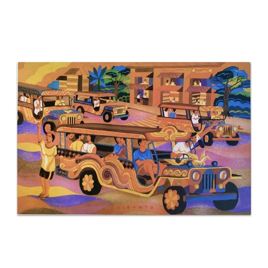 Set of 6 Town and Country Art Placemats by FV Adriano, image 5