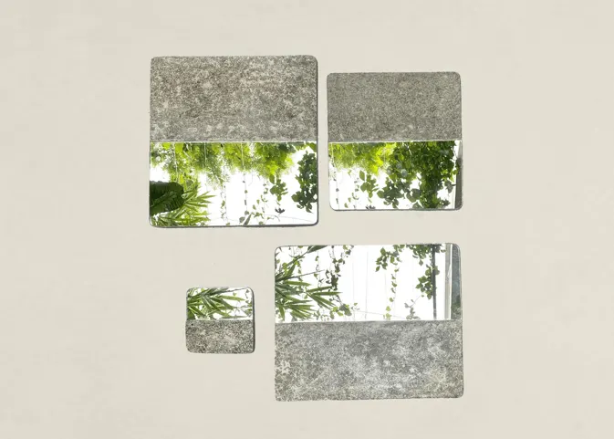 S4 Square Accent Mirror Set - Silo Studios Collection