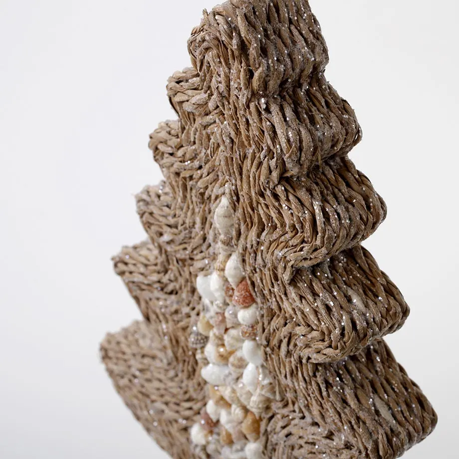13”H Shape Rope tree with shell, image 3