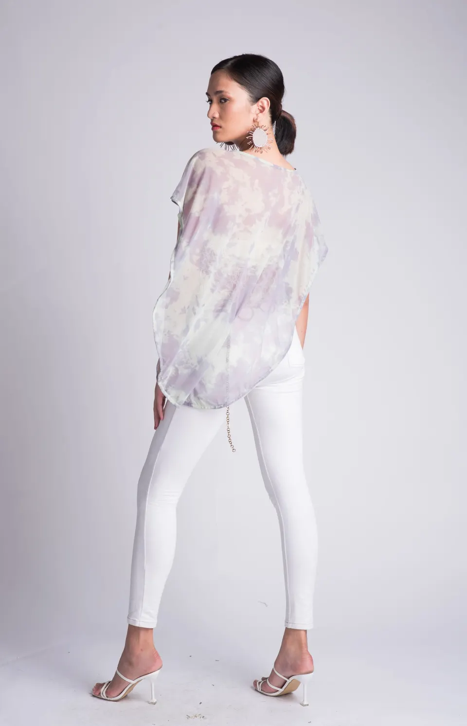 Painting Clouds Catching Stars Dip-dyed Kimona / long, image 4