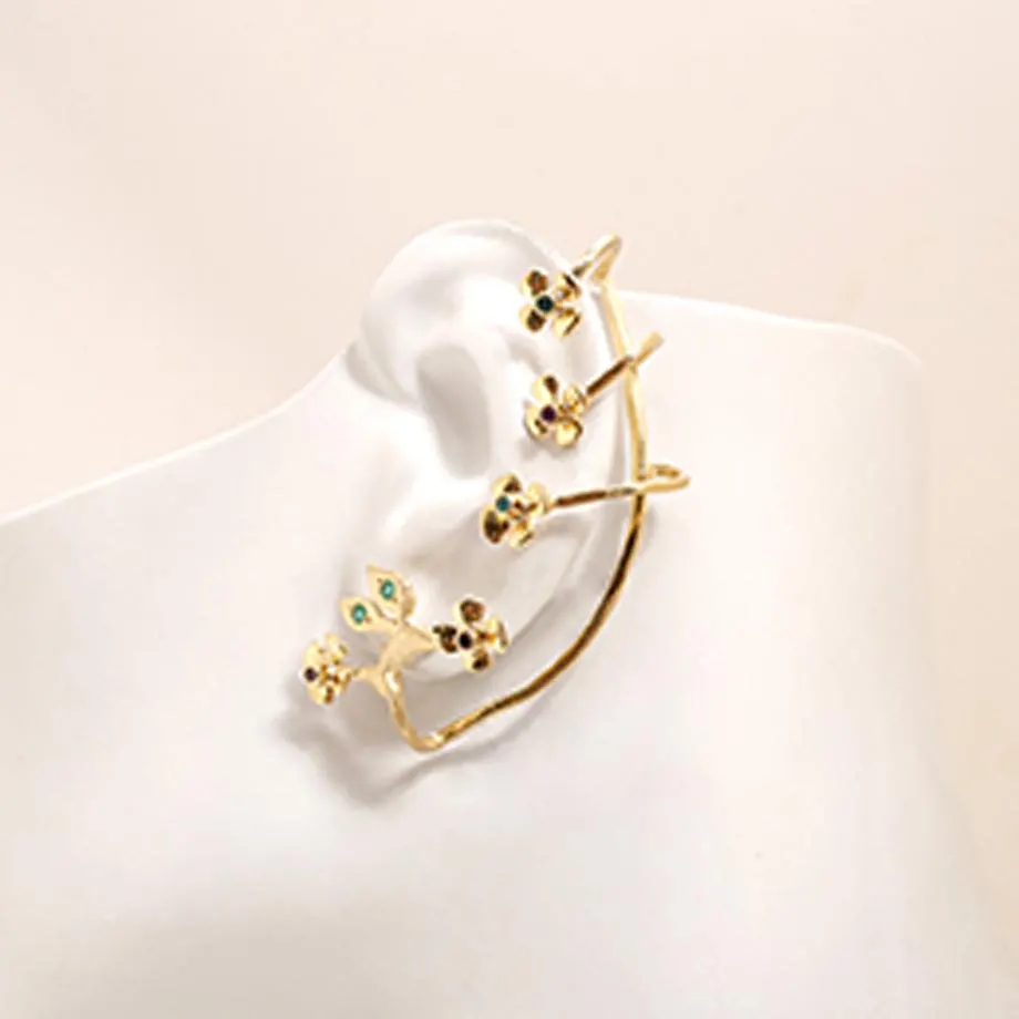 Small Flowers Ear Cuff, image 1