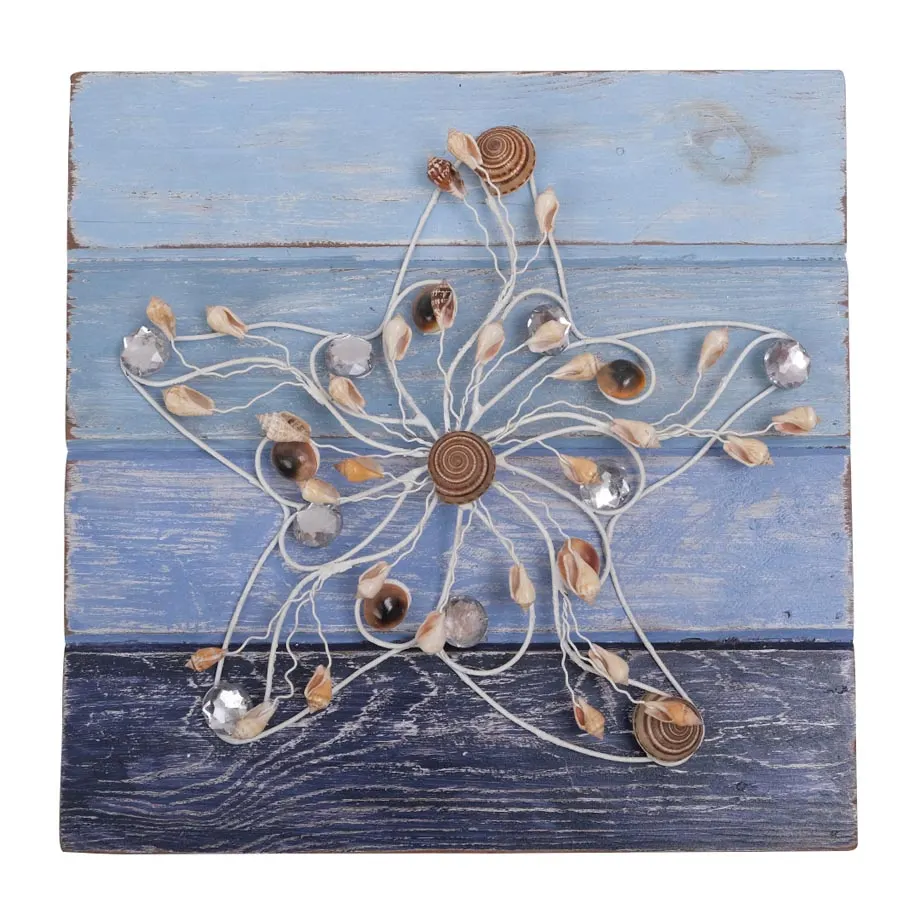 4-pc wall coastal wire shell decor, image 4