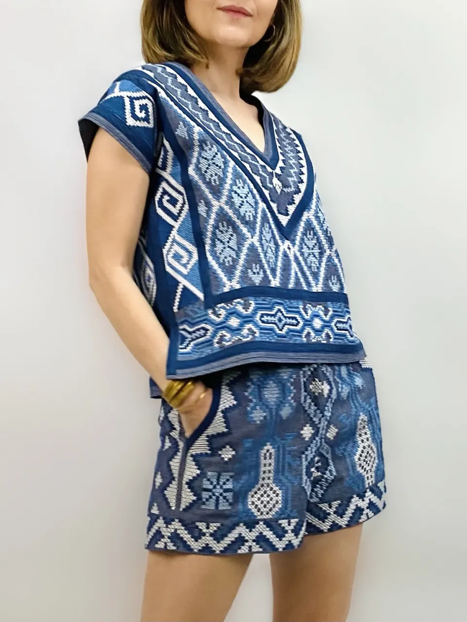 KATYA TOP, Chamb Blue, image 2