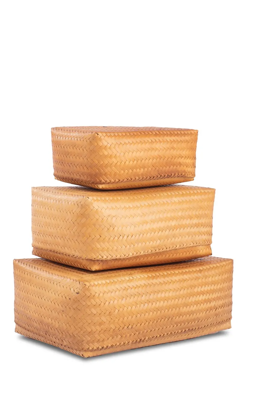Bamboo Treasure Chest (Set of 3) , image 3