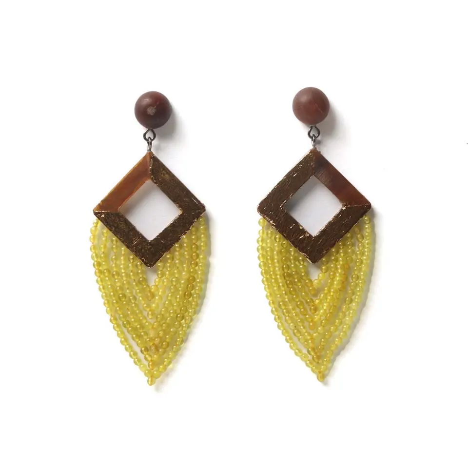 Gypsy Earrings (Agate beads), image 1
